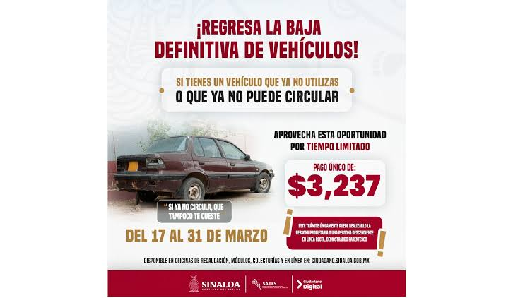 SATES lanza advertencia final para trámites vehiculares y Licencia Permanente