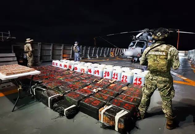 Fuerzas armadas aseguran más de 1.5 toneladas de droga en operativo marítimo en Chiapas